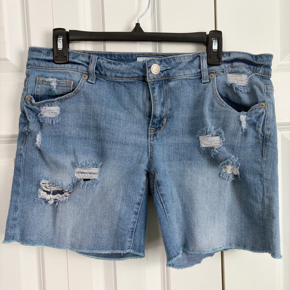 Aeropostale Distressed Denim Shorts Size 13/14